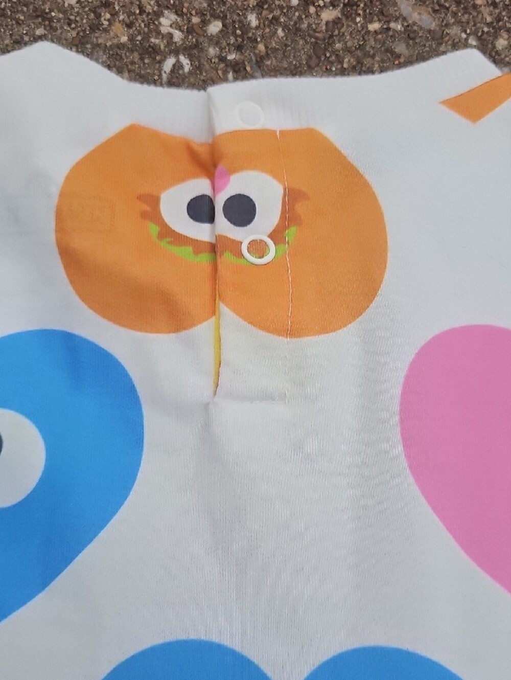 Sesame Street Character Heart Faces Multicolor Long-Sleeve Girls Dress 3T NWT - Picture 5 of 7